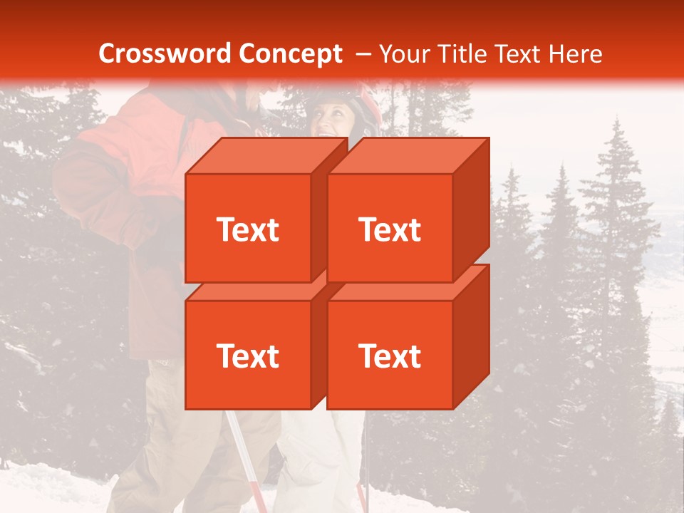Vertical Mountain Cold PowerPoint Template