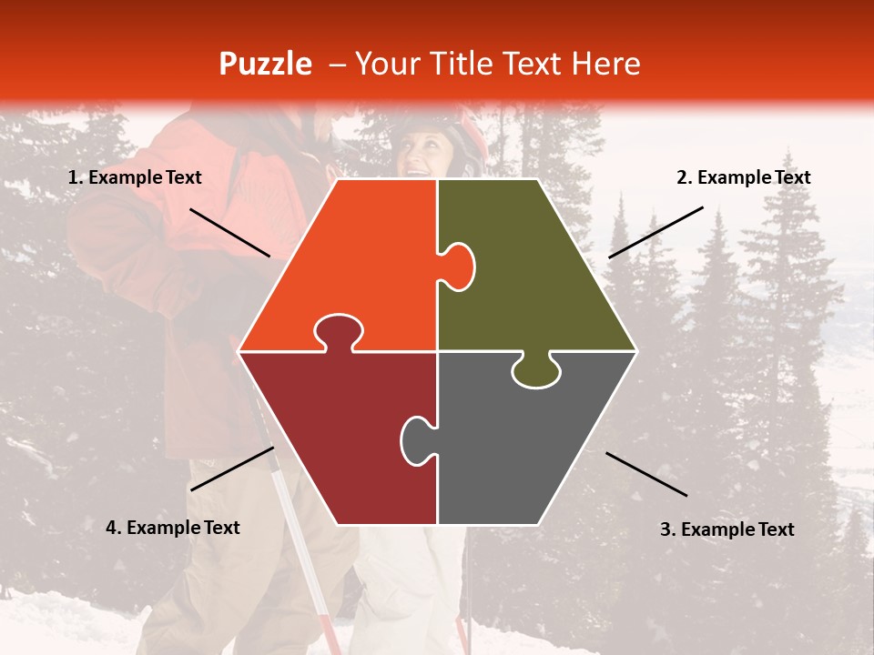 Vertical Mountain Cold PowerPoint Template