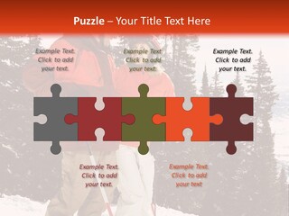 Vertical Mountain Cold PowerPoint Template