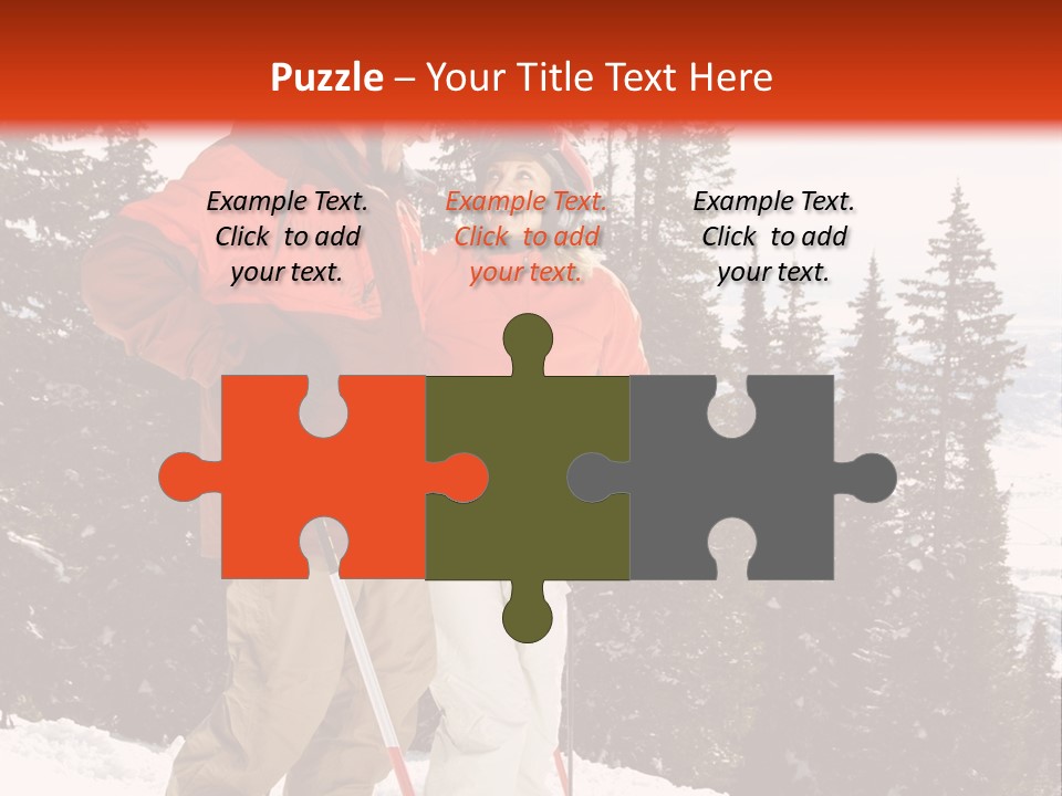 Vertical Mountain Cold PowerPoint Template