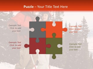 Vertical Mountain Cold PowerPoint Template