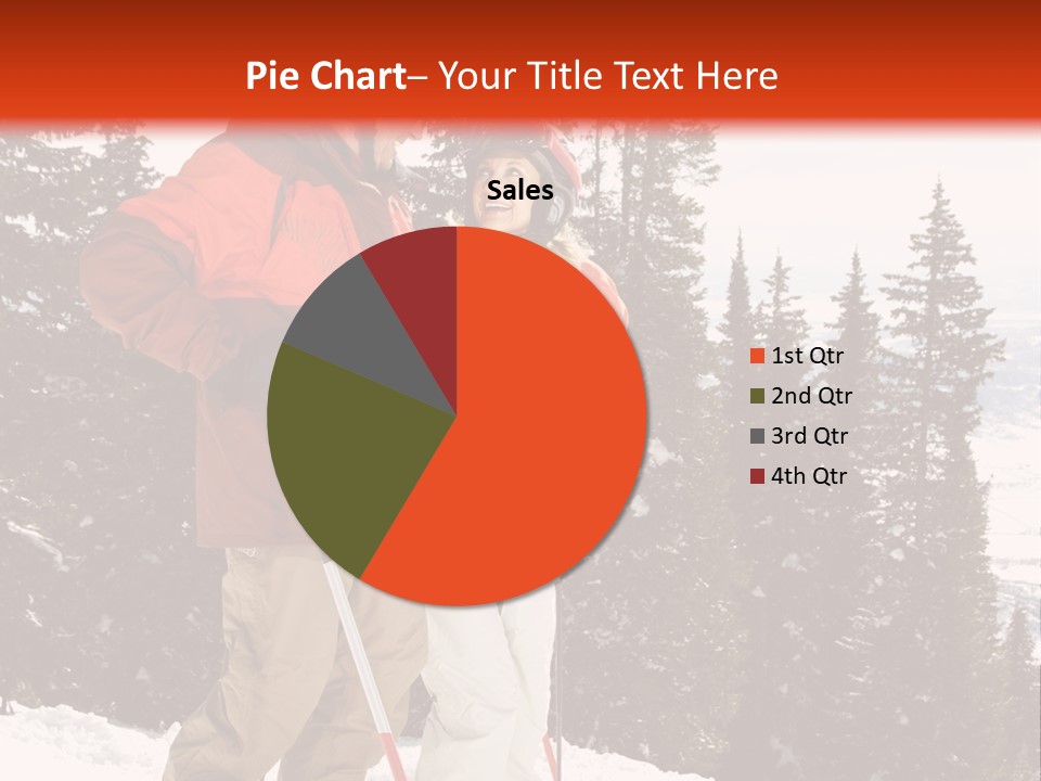 Vertical Mountain Cold PowerPoint Template