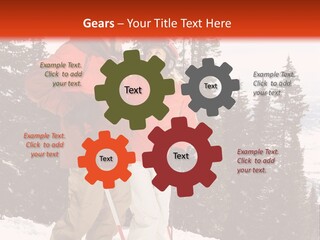 Vertical Mountain Cold PowerPoint Template