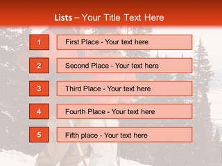 Vertical Mountain Cold PowerPoint Template