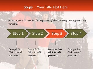Vertical Mountain Cold PowerPoint Template