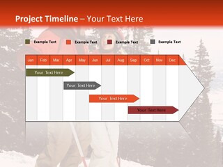 Vertical Mountain Cold PowerPoint Template