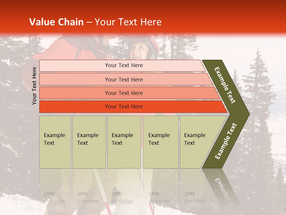 Vertical Mountain Cold PowerPoint Template