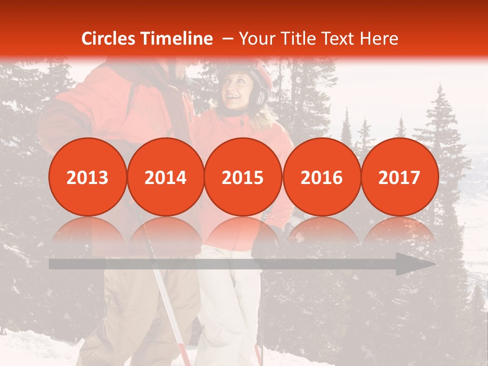 Vertical Mountain Cold PowerPoint Template