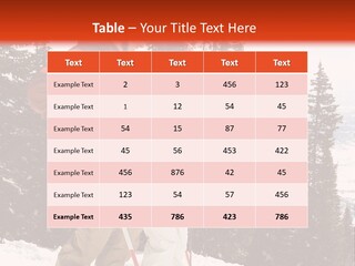 Vertical Mountain Cold PowerPoint Template