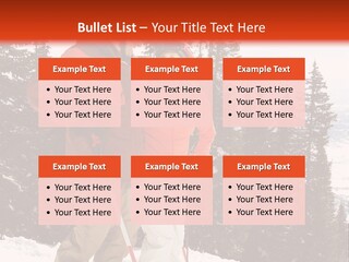 Vertical Mountain Cold PowerPoint Template
