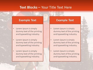 Vertical Mountain Cold PowerPoint Template