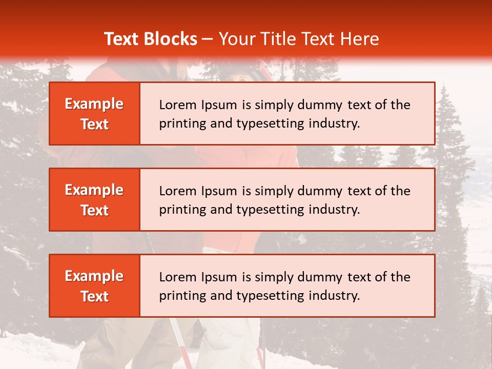 Vertical Mountain Cold PowerPoint Template