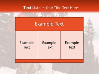 Vertical Mountain Cold PowerPoint Template
