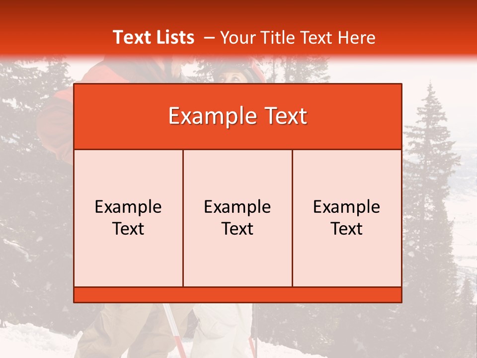 Vertical Mountain Cold PowerPoint Template