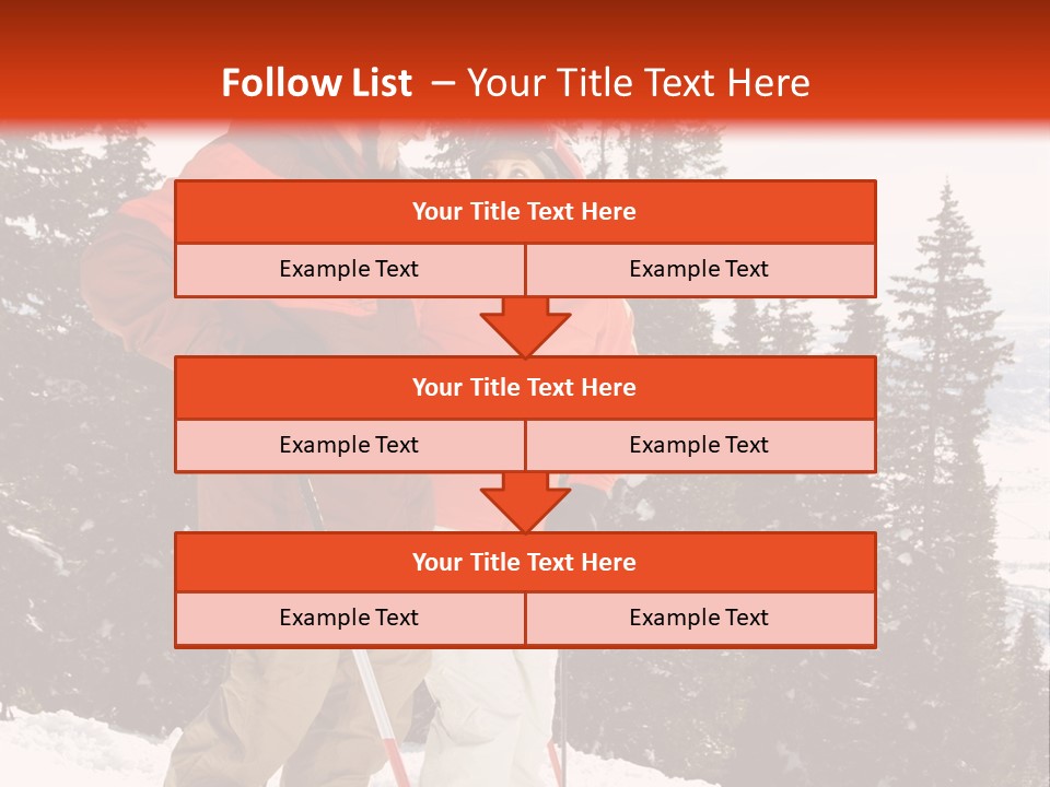 Vertical Mountain Cold PowerPoint Template