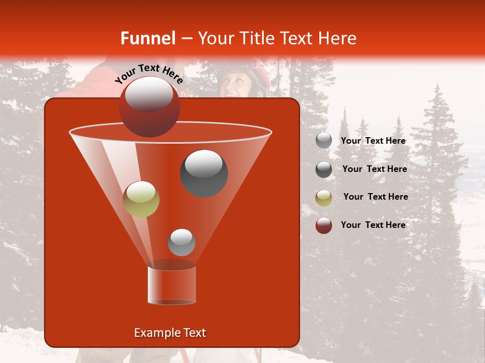 Vertical Mountain Cold PowerPoint Template