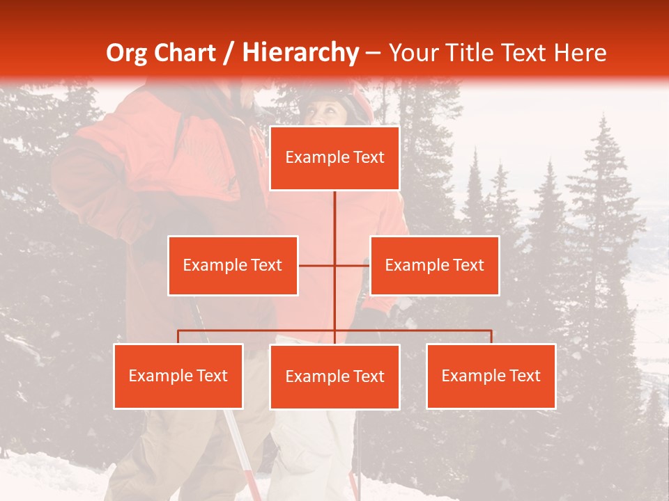 Vertical Mountain Cold PowerPoint Template