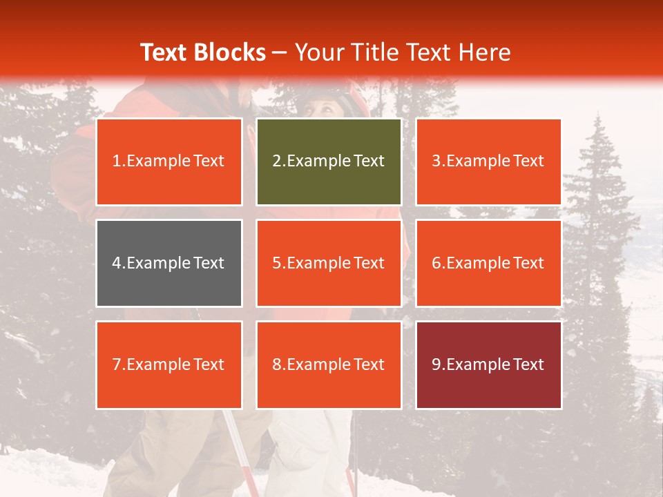 Vertical Mountain Cold PowerPoint Template