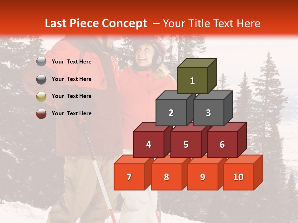 Vertical Mountain Cold PowerPoint Template