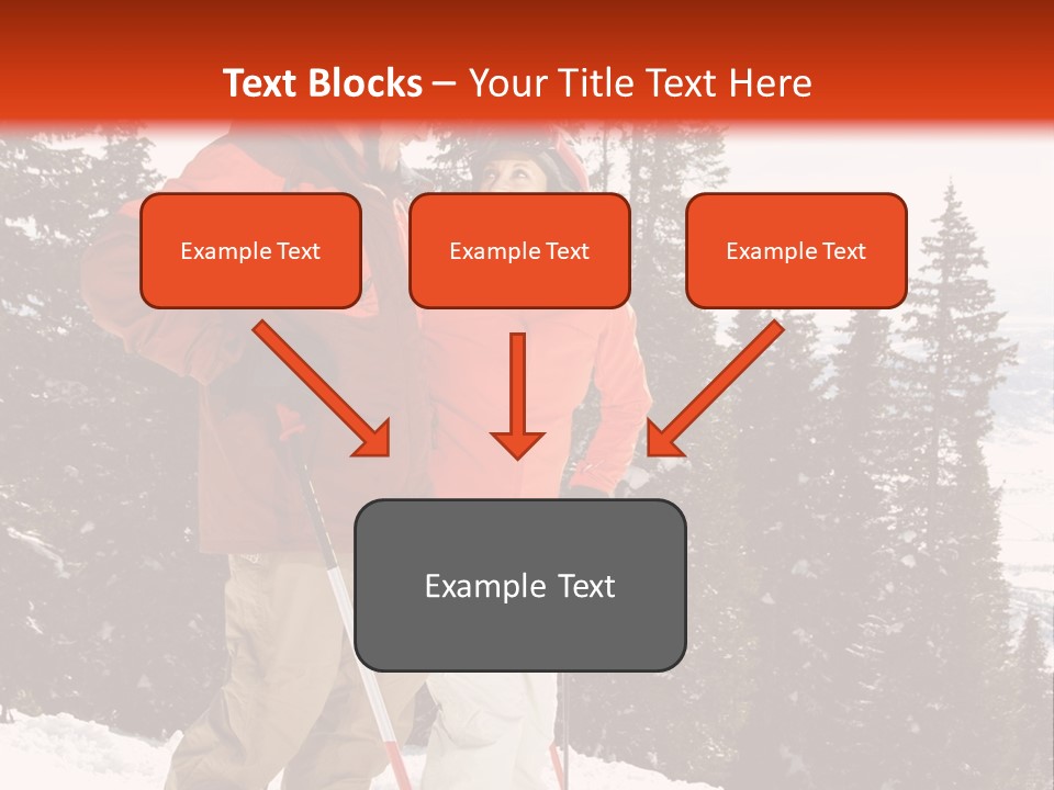 Vertical Mountain Cold PowerPoint Template
