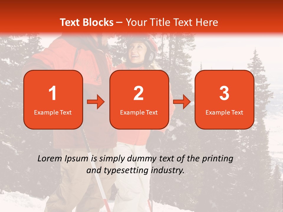 Vertical Mountain Cold PowerPoint Template