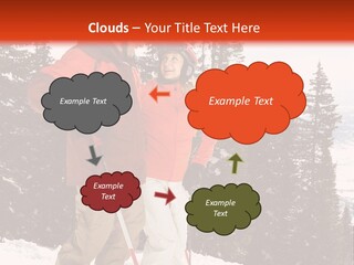 Vertical Mountain Cold PowerPoint Template