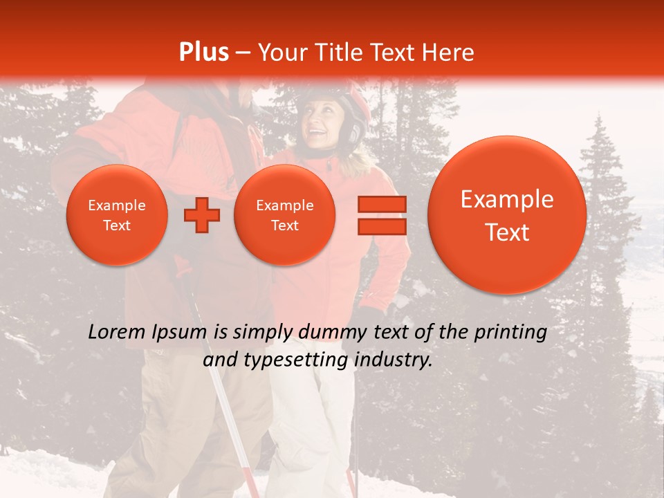 Vertical Mountain Cold PowerPoint Template