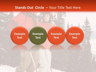 Vertical Mountain Cold PowerPoint Template