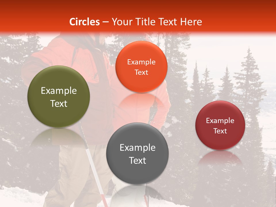 Vertical Mountain Cold PowerPoint Template