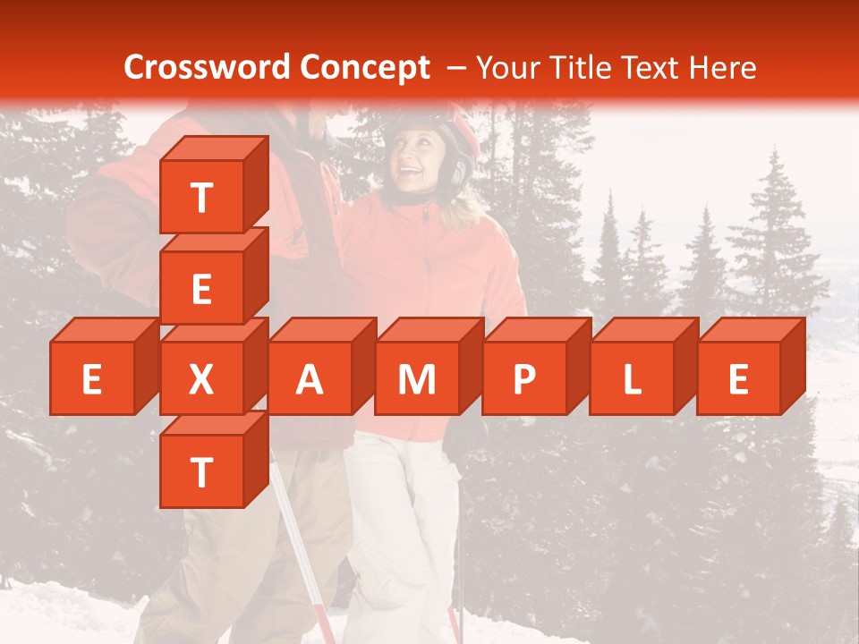 Vertical Mountain Cold PowerPoint Template