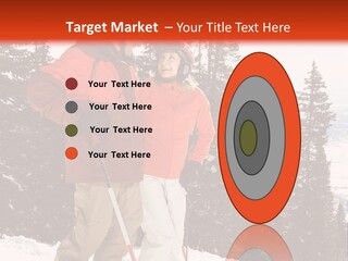 Vertical Mountain Cold PowerPoint Template