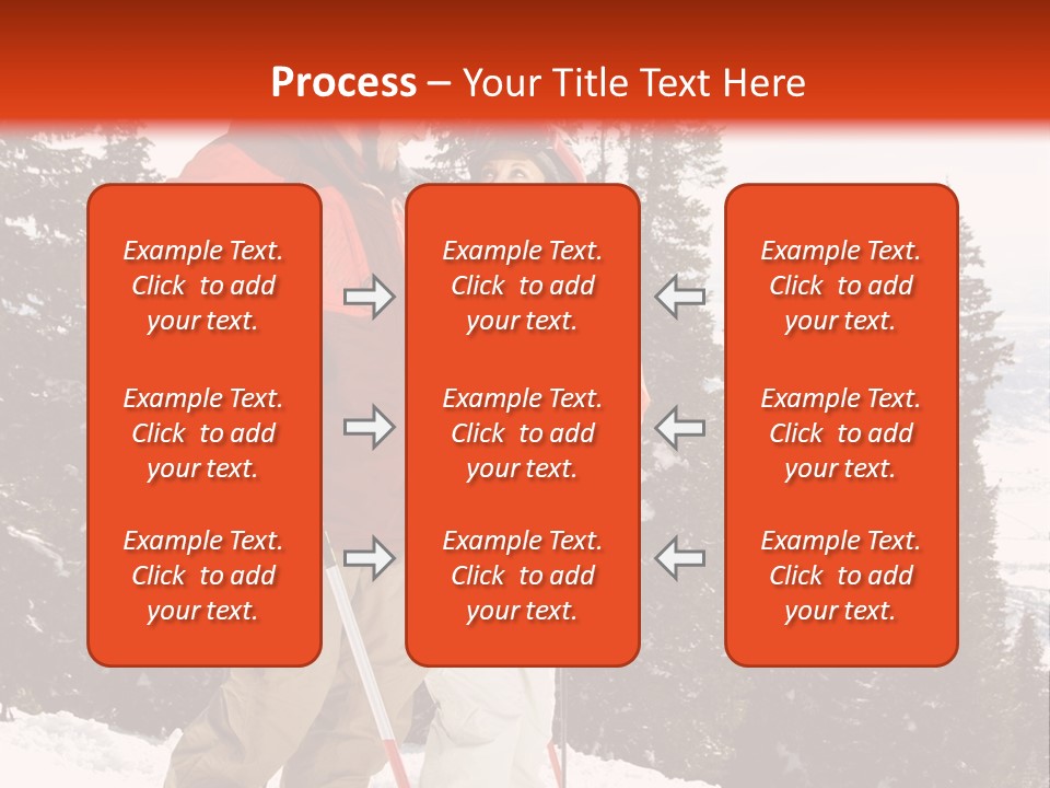 Vertical Mountain Cold PowerPoint Template