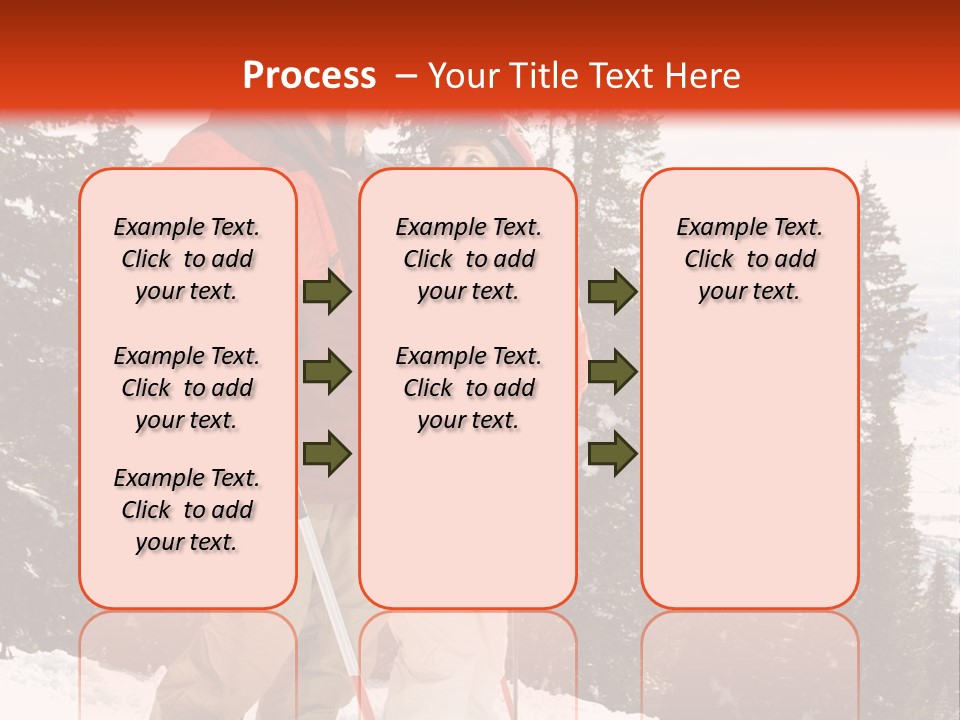 Vertical Mountain Cold PowerPoint Template