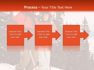 Vertical Mountain Cold PowerPoint Template