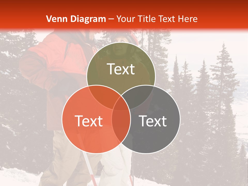 Vertical Mountain Cold PowerPoint Template