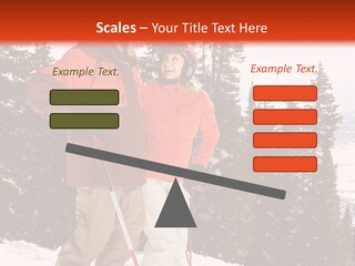 Vertical Mountain Cold PowerPoint Template
