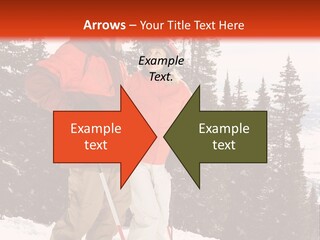 Vertical Mountain Cold PowerPoint Template