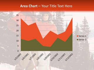 Vertical Mountain Cold PowerPoint Template