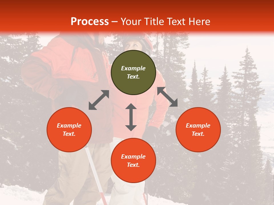 Vertical Mountain Cold PowerPoint Template