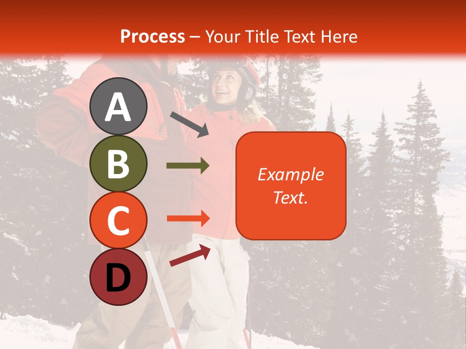 Vertical Mountain Cold PowerPoint Template