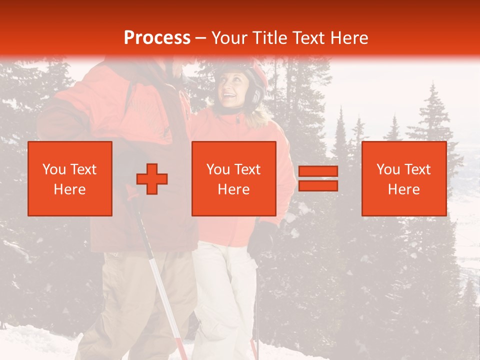 Vertical Mountain Cold PowerPoint Template