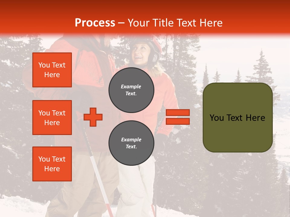 Vertical Mountain Cold PowerPoint Template
