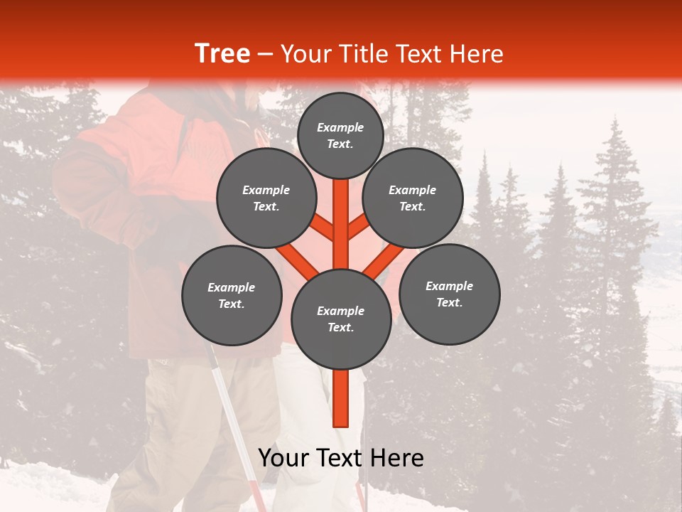 Vertical Mountain Cold PowerPoint Template