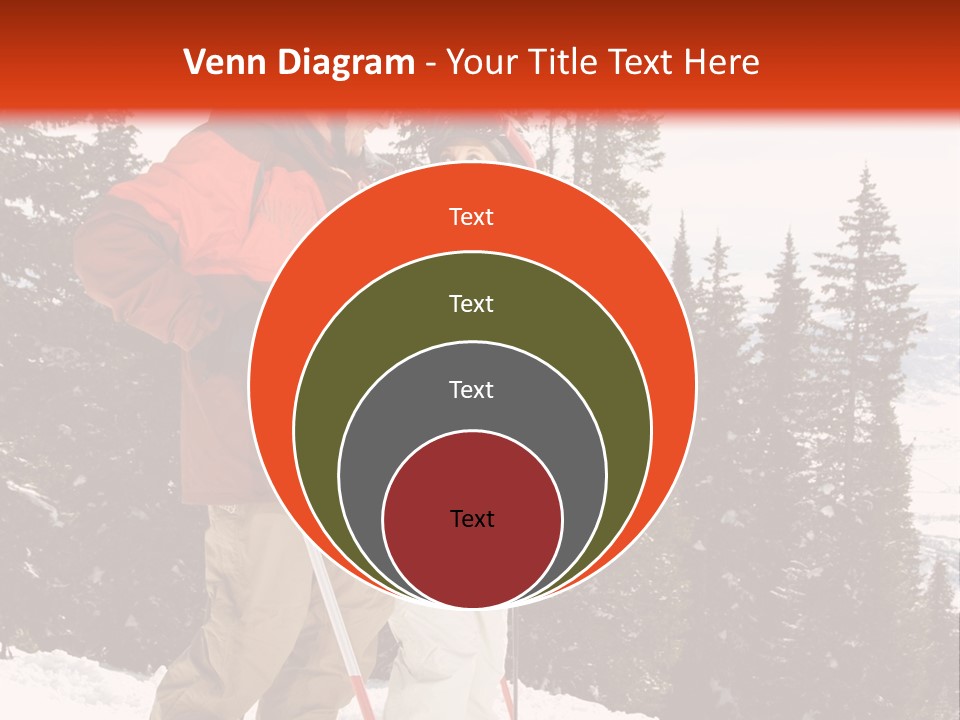 Vertical Mountain Cold PowerPoint Template