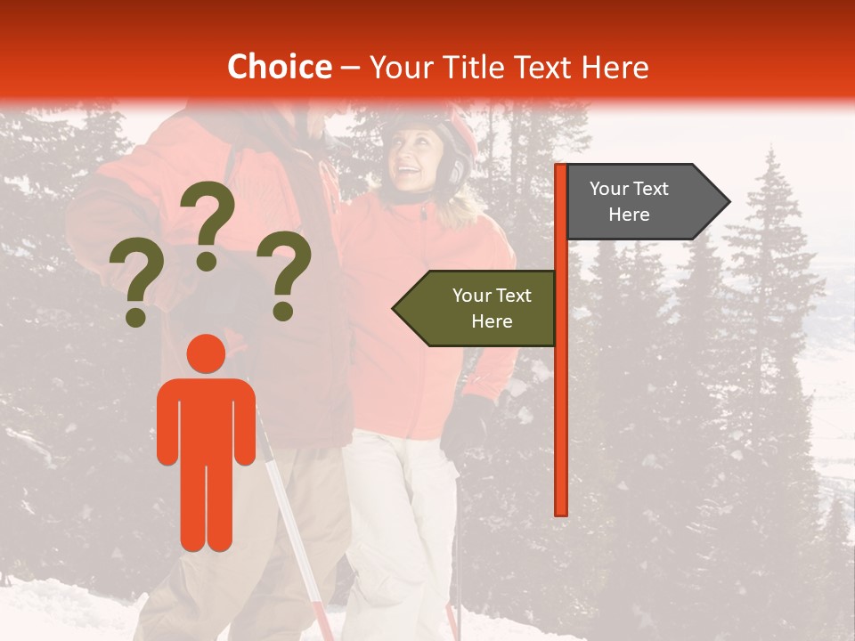 Vertical Mountain Cold PowerPoint Template