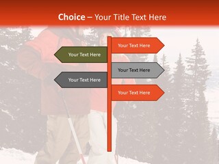 Vertical Mountain Cold PowerPoint Template