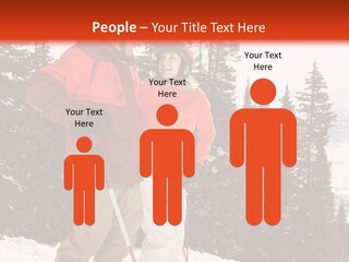 Vertical Mountain Cold PowerPoint Template