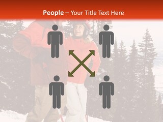 Vertical Mountain Cold PowerPoint Template