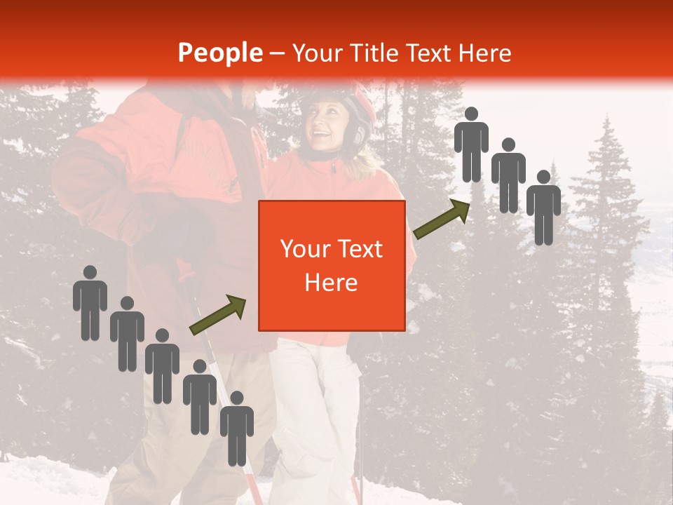 Vertical Mountain Cold PowerPoint Template