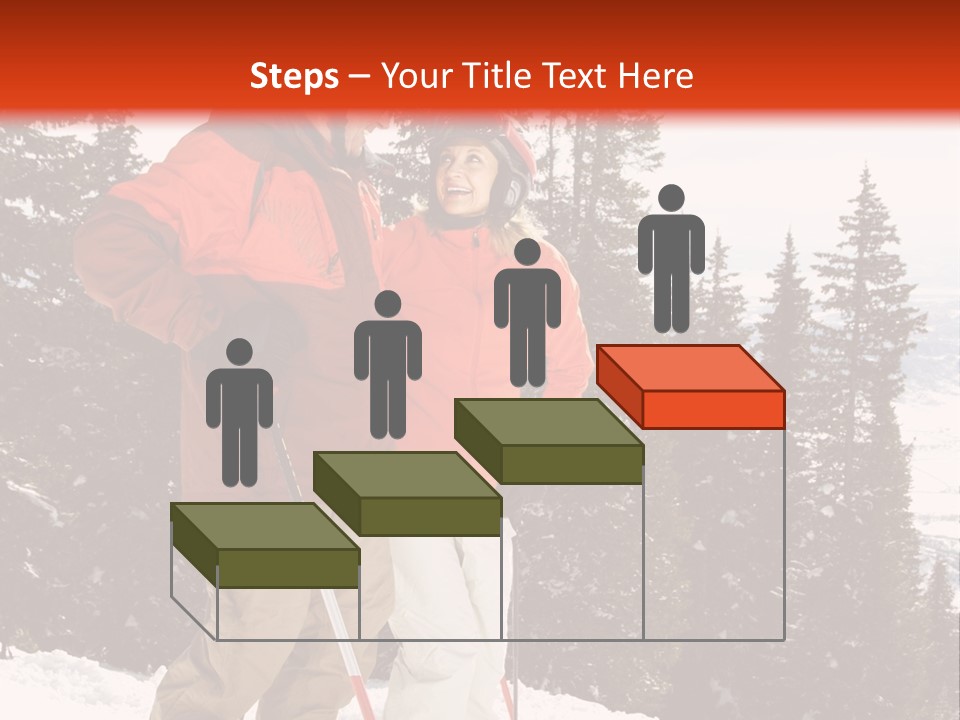 Vertical Mountain Cold PowerPoint Template